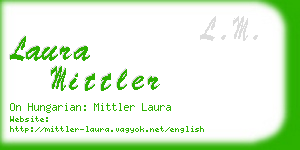 laura mittler business card